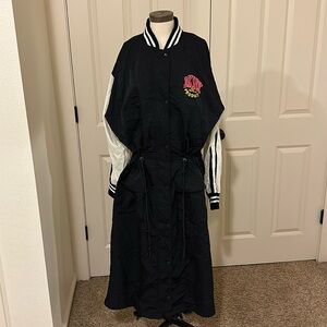 DKNY vintage unique floor length street style jacket ￼